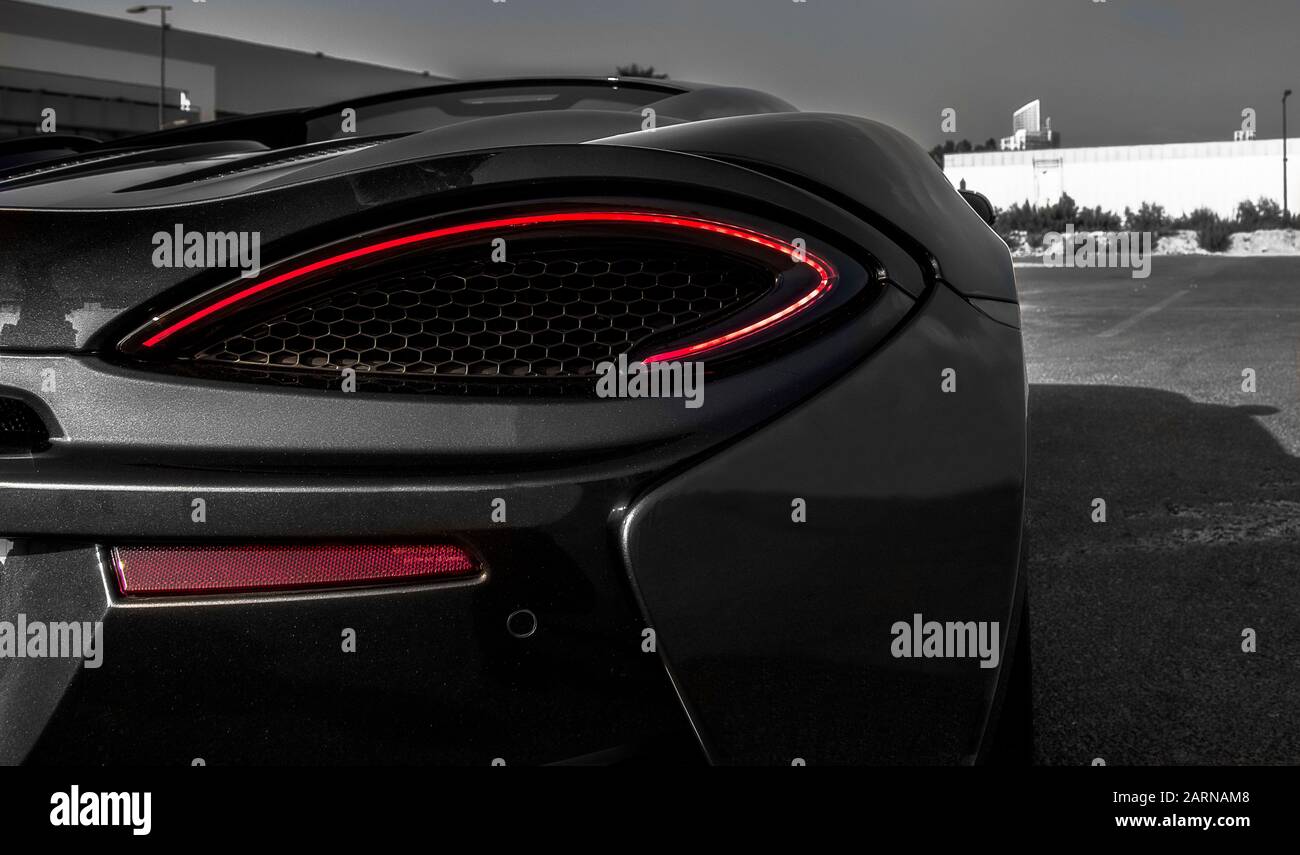 McLaren 570S Grigio scuro Foto Stock