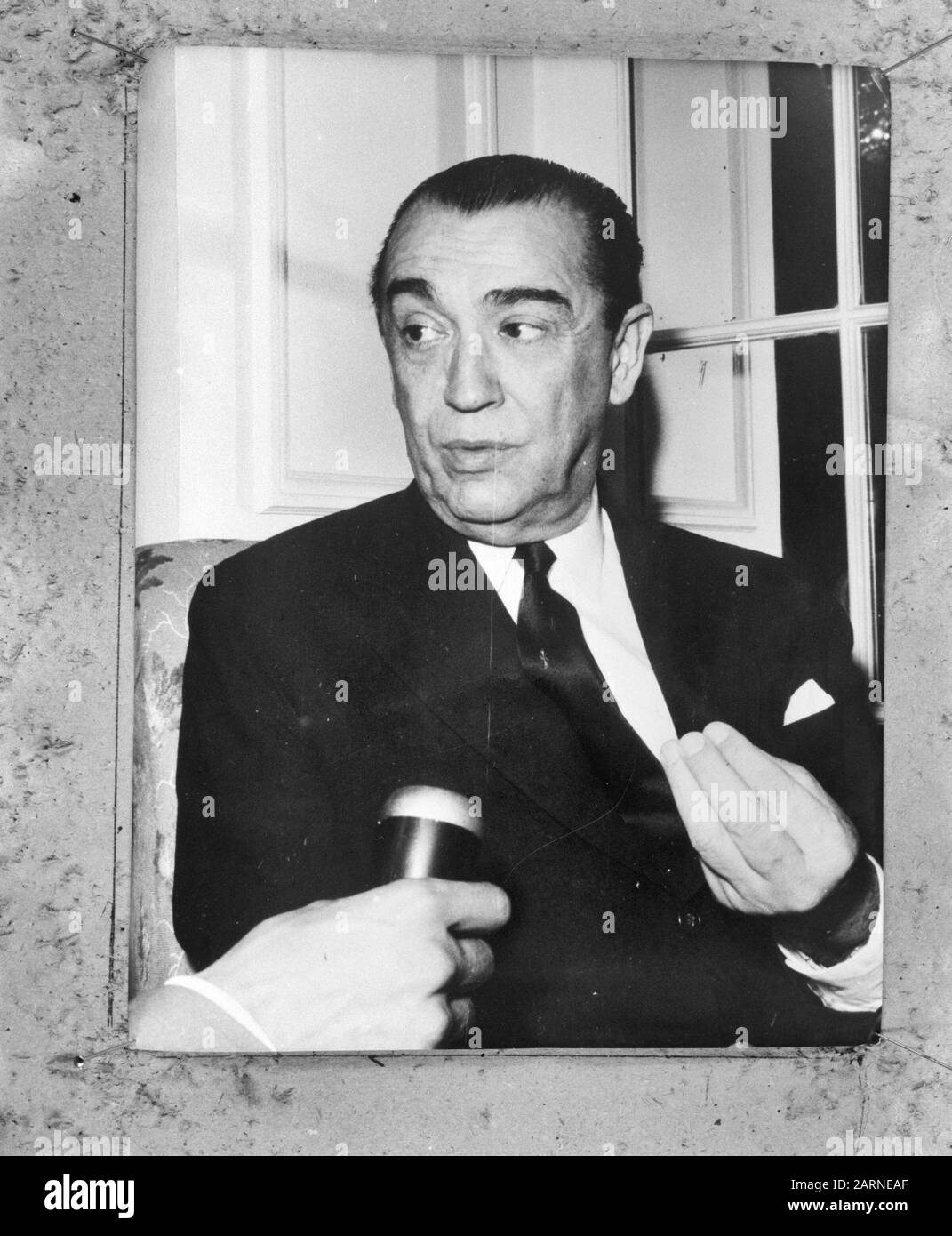 Juscelino Kubitschek, ex presidente del Brasile Data: 11 ottobre 1965 Parole Chiave: Ritratti, presidenti Nome personale: Kubitschek de Oliveira, Juscelino Foto Stock
