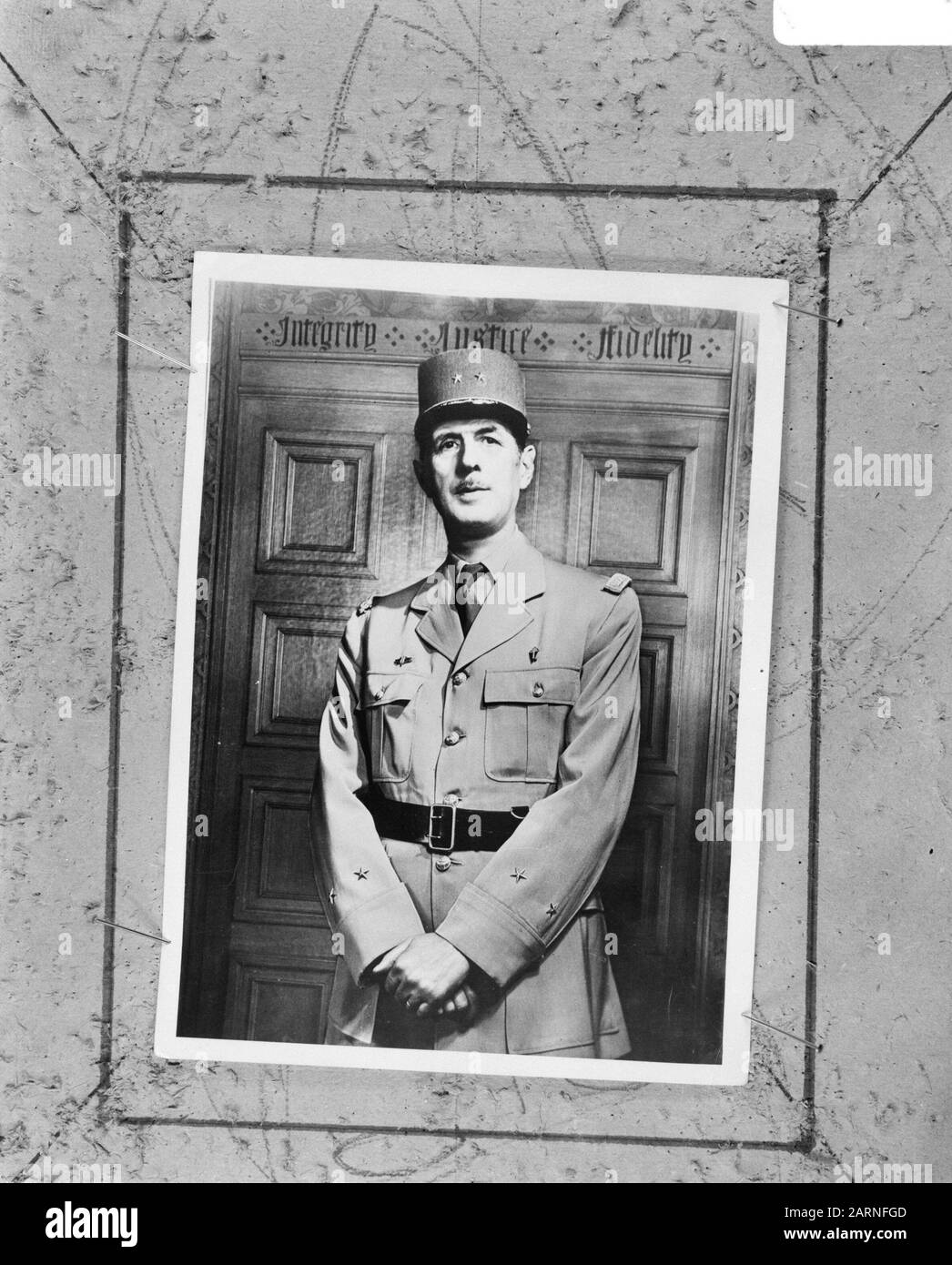 General De Gaulle, busto Data: 8 luglio 1966 Nome Persona: Gaulle, Charles de Foto Stock