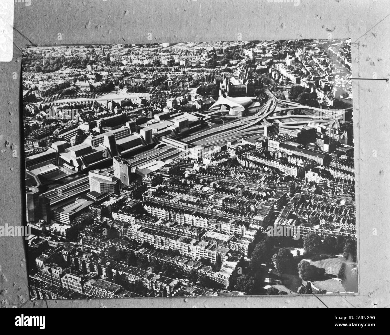Città di Amsterdam ha tenuto una conferenza stampa sul piano Jokinen, de Zuid Cityweg Data: 12 dicembre 1967 Località: Amsterdam, Noord-Holland Parole Chiave: Piani, autorità comunali, conferenze stampa Nome personale: CITYWAG Foto Stock