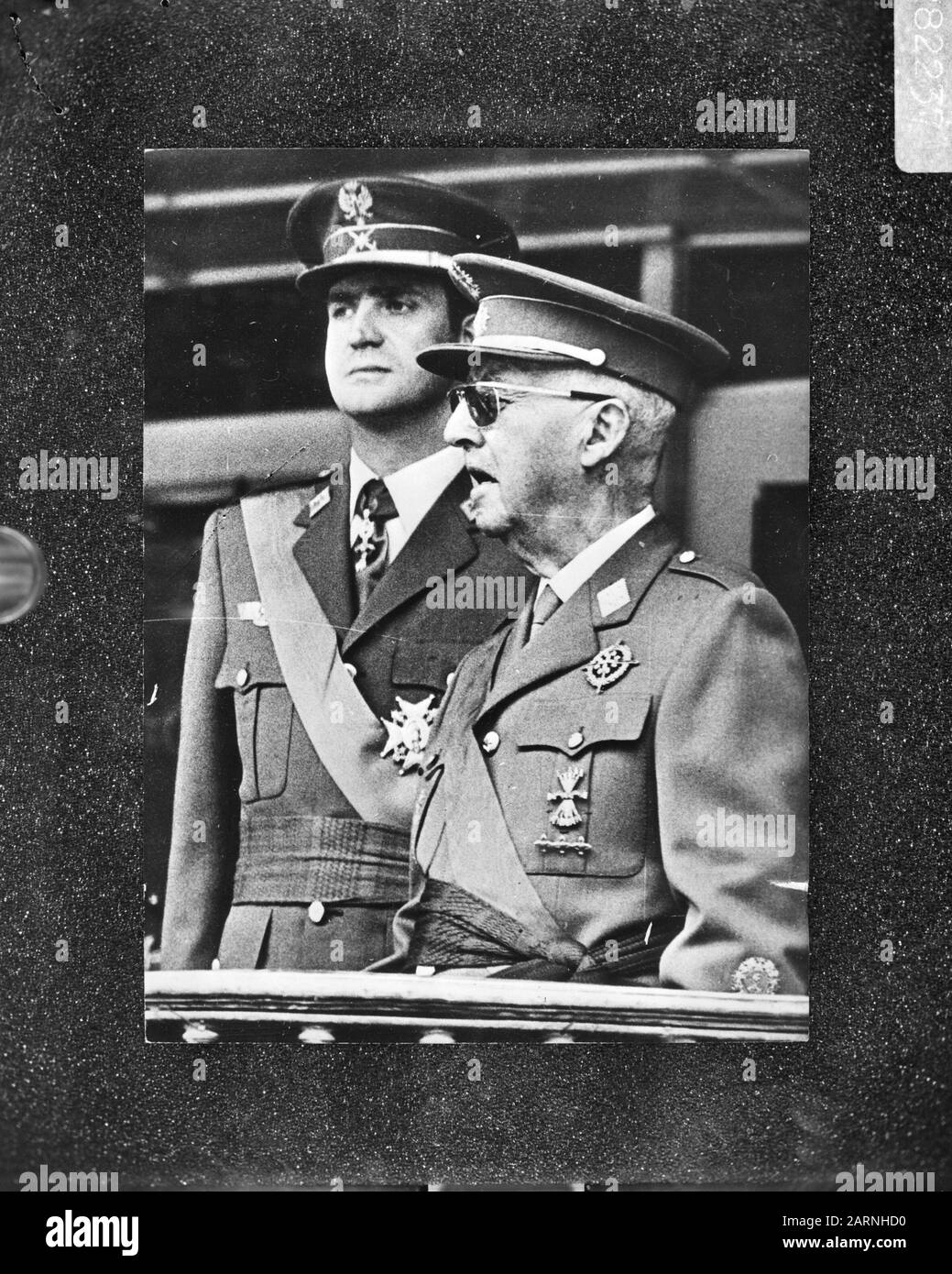 Franco En Juan Carlos Data: 23 Ottobre 1975 Nome Personale: Franco Foto Stock