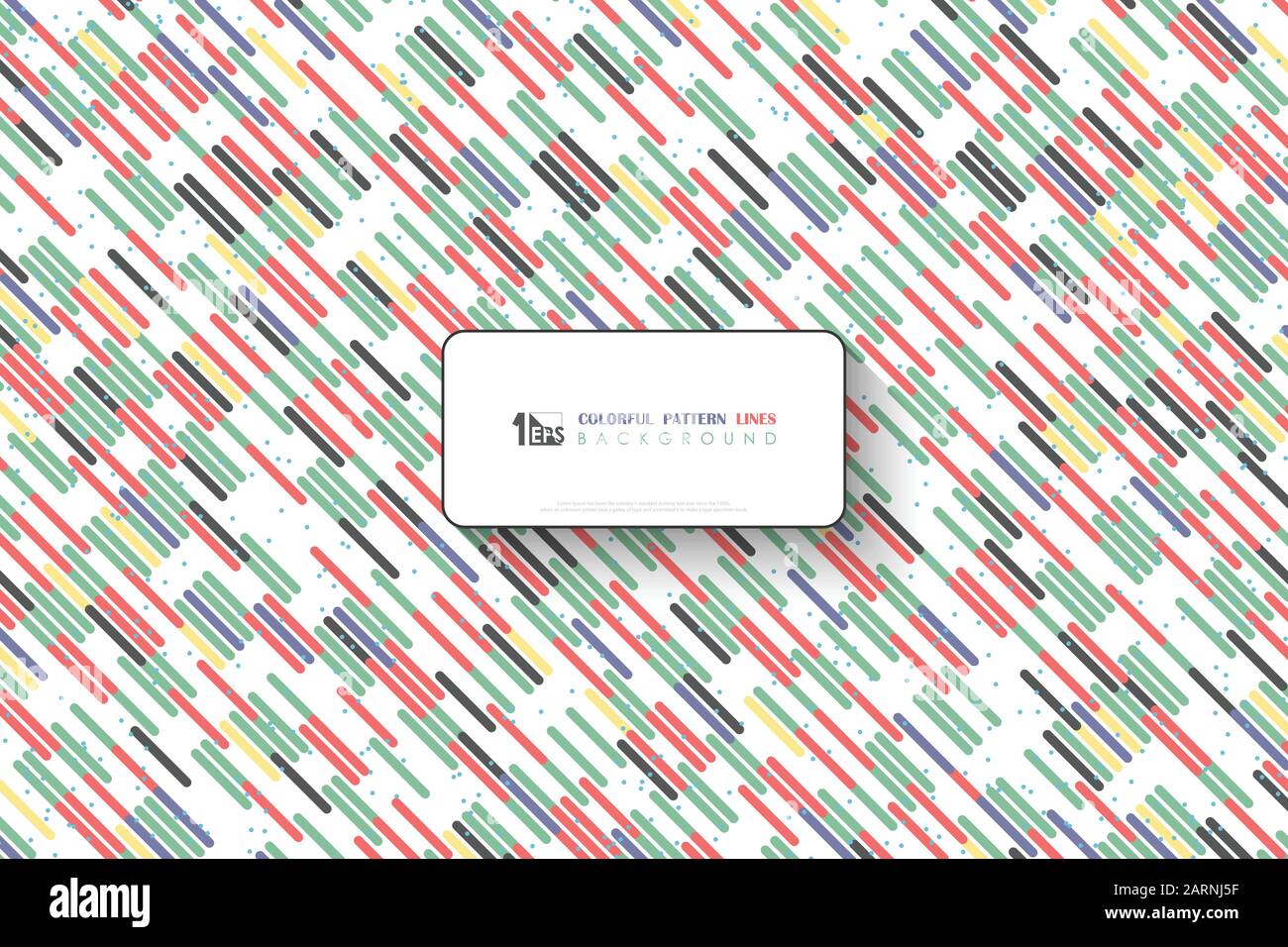 Astratto trendy linee parallele disegno di disegno minimo di decorazione di fondo. Decora per annuncio, poster, modello di disegno, titolo, stampa. Ill Illustrazione Vettoriale