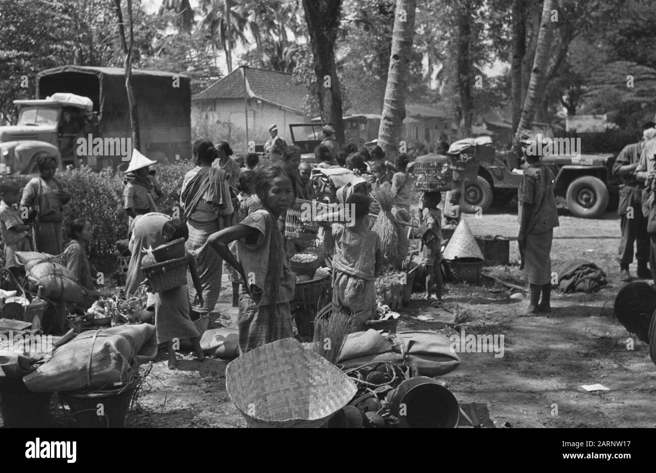 Settore Semarang Semarang Settore 29-7-47. Indonesia, Java, Indie Orientali Olandesi, Sumatra Foto Stock