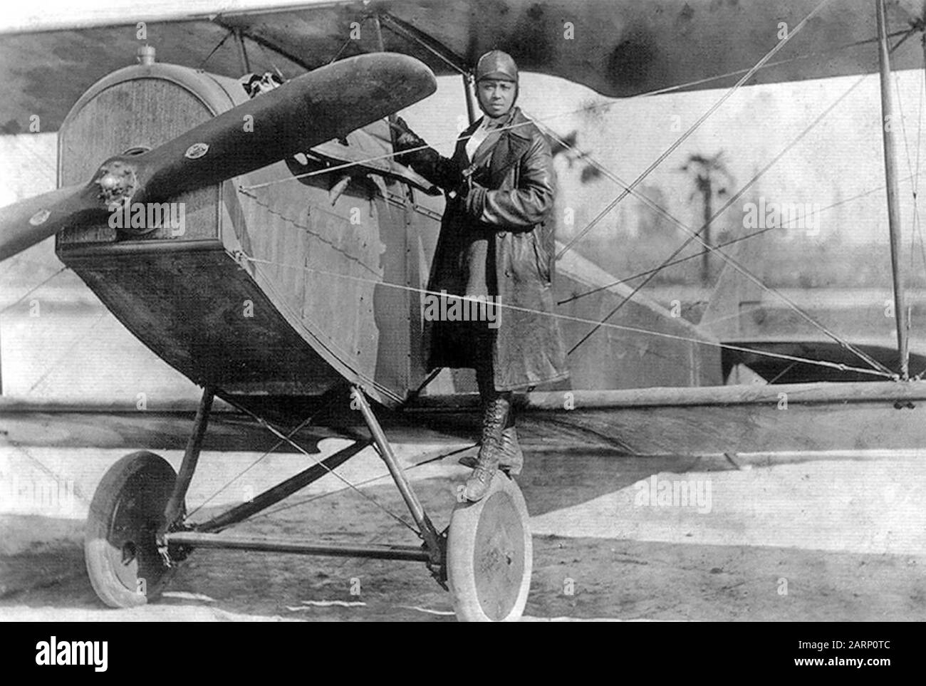 Bessie COLEMAN (1892-1926) aviatore pioniere americano nel 1922 Foto Stock