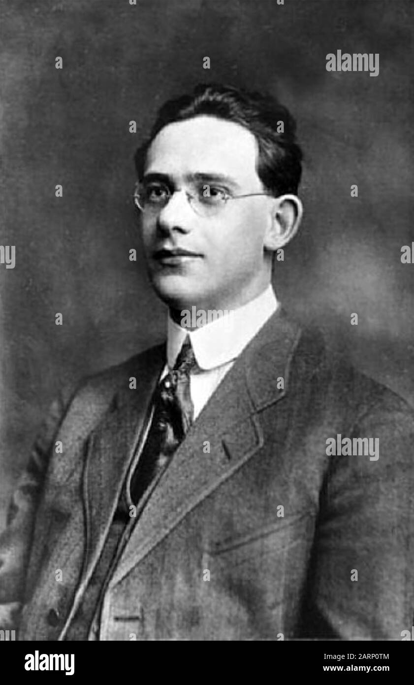 Edward SAPIR (1884-1939) antropologo e linguista americano Foto Stock