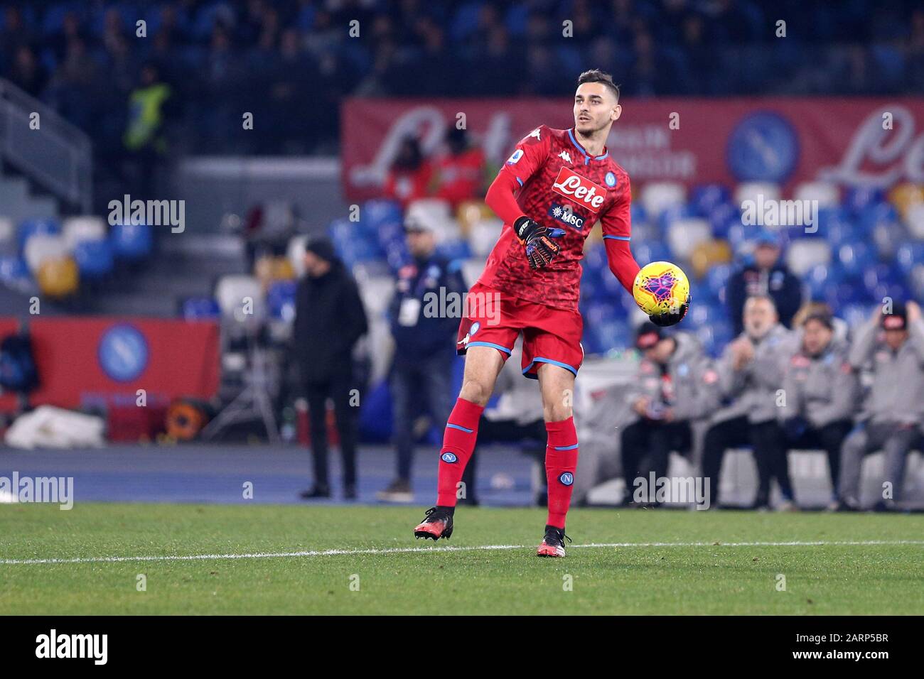 Napoli. Italia. 26th gennaio 2020. Serie Italiana A. Ssc Napoli Vs Juventus Fc. Alex Meret Del Ssc Napoli. Foto Stock