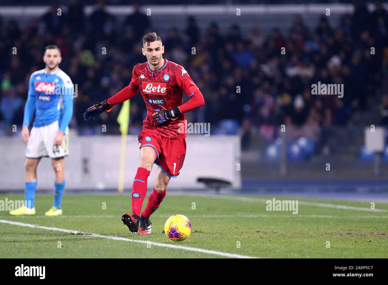 Napoli. Italia. 26th gennaio 2020. Serie Italiana A. Ssc Napoli Vs Juventus Fc. Alex Meret Del Ssc Napoli. Foto Stock