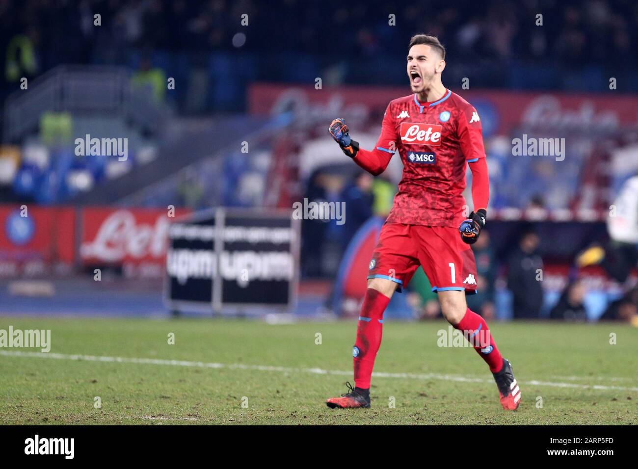 Napoli. Italia. 26th gennaio 2020. Serie Italiana A. Ssc Napoli Vs Juventus Fc. Alex Meret Del Ssc Napoli. Foto Stock