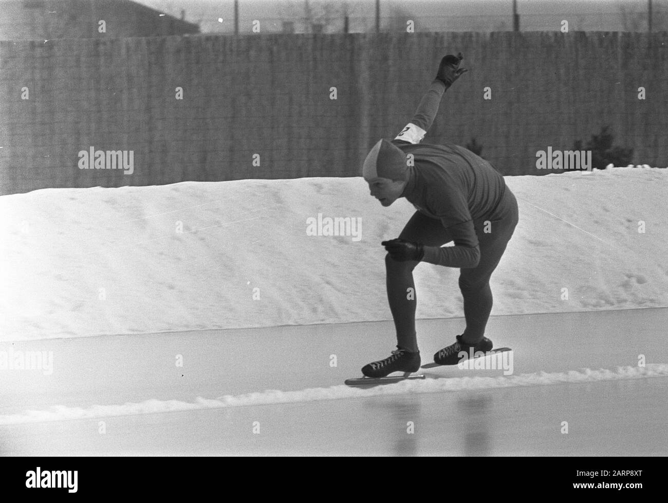 Campionati europei per uomini a Innsbruck (vedi anche 231857 et seq.). Data: 24 Gennaio 1970 Luogo: Innsbruck, Austria Parole Chiave: Pattinaggio, Sport Foto Stock