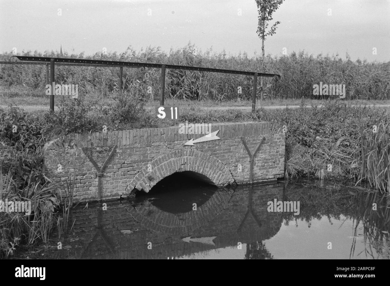 Punti fissi Culturtechnische dienst Diver te Schoonrewoerd (swap suddivision Vijfheerenlanden) Annotazioni: S-11. Cinque Heerenlanden Parole Chiave: Consolidamento del terreno, regolazione dell'acqua del terreno Foto Stock