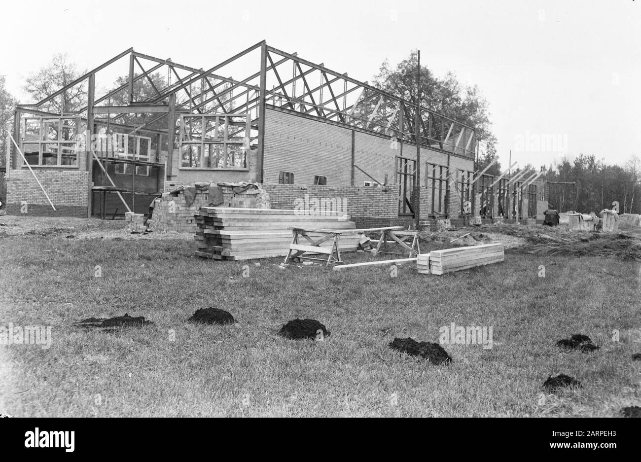 Staphorster fattoria con azienda di costruzione Data: 8 marzo 1962 Parole Chiave: Costruzione, Farms Foto Stock