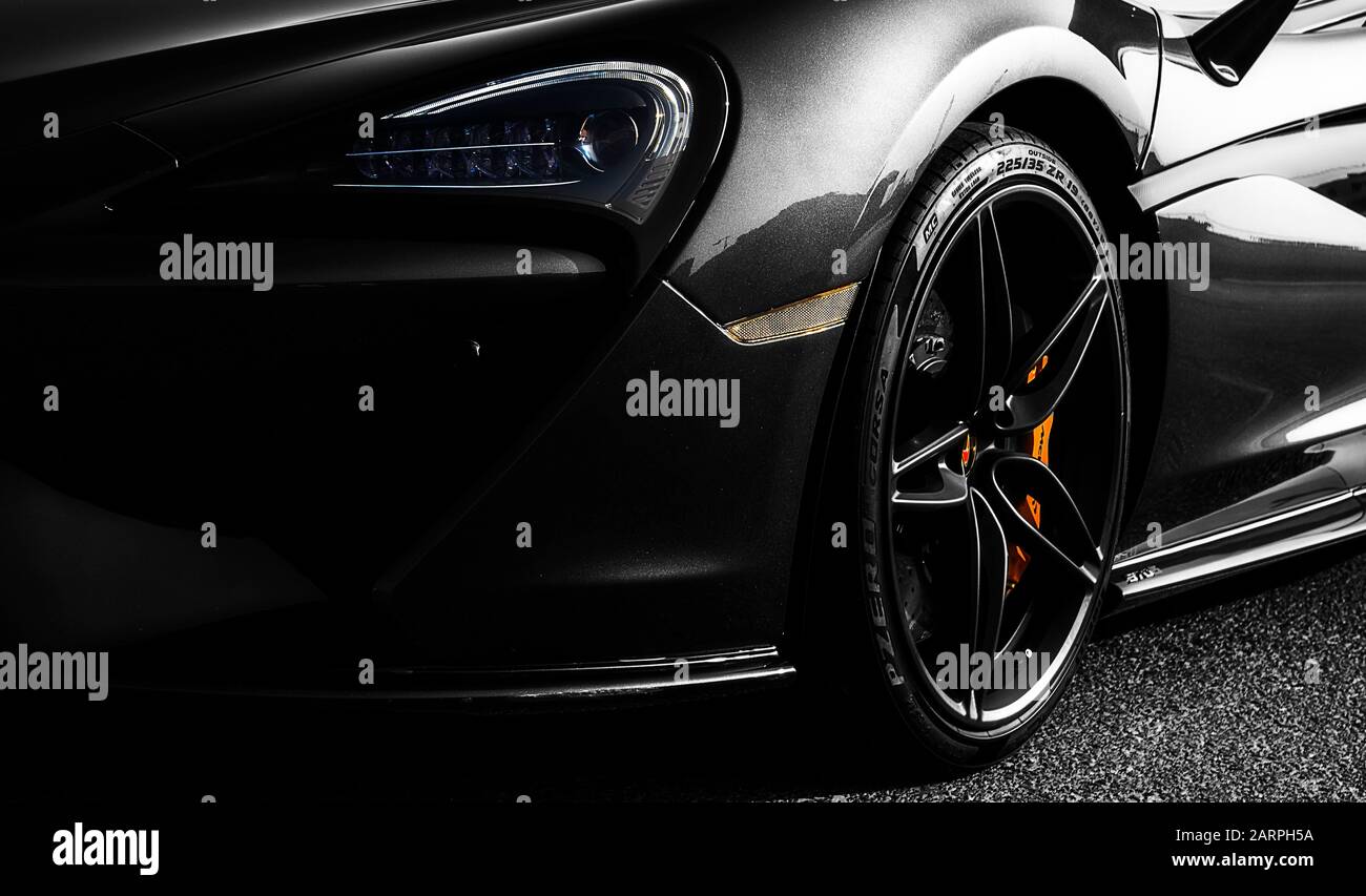 McLaren 570S Grigio scuro Foto Stock