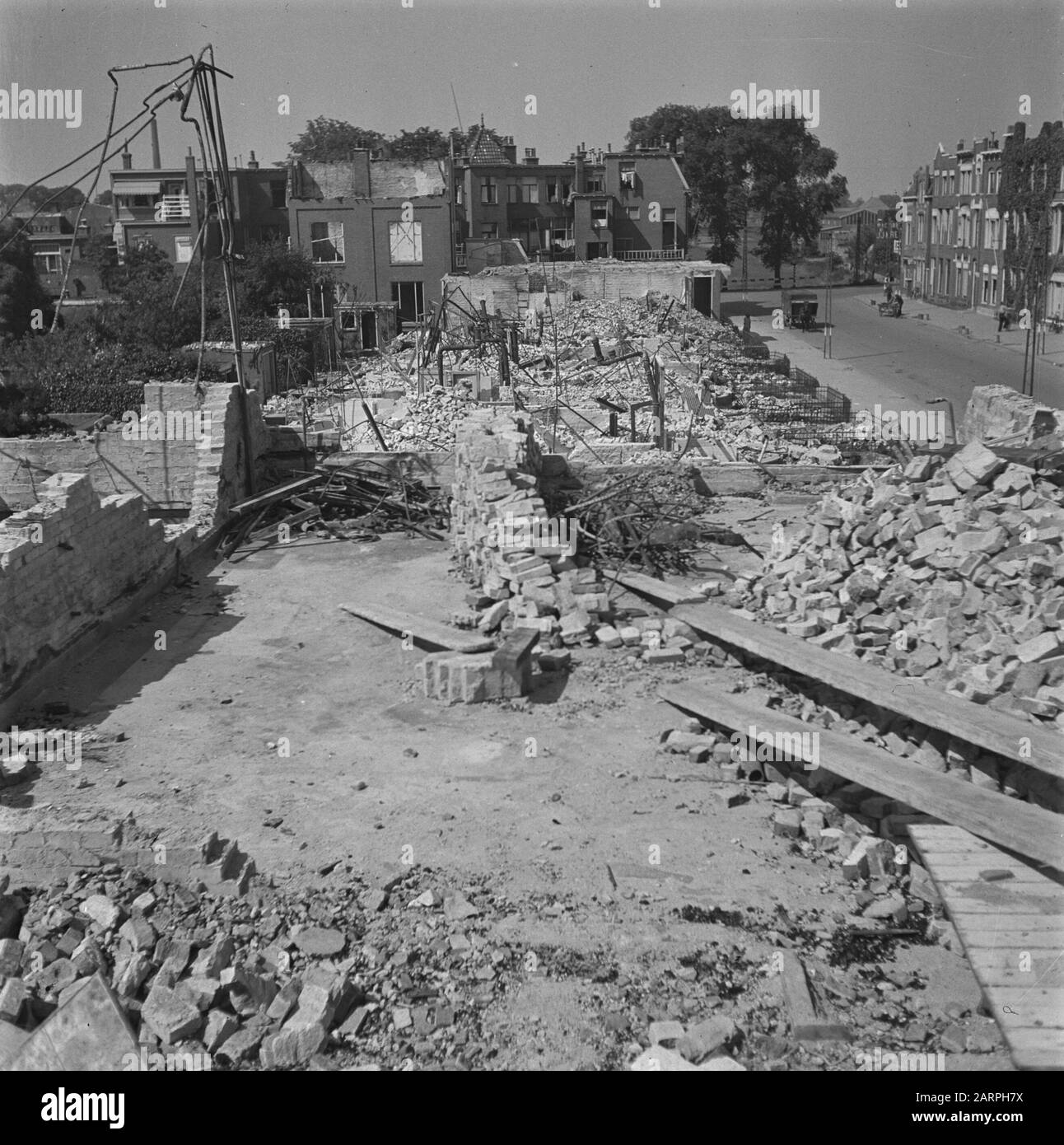 Devastazioni: Groningen Seconda Guerra Mondiale, Devastazione, Groningen Data: 1945 Luogo: Groningen Parole Chiave: Devastazioni, Seconda Guerra Mondiale Foto Stock
