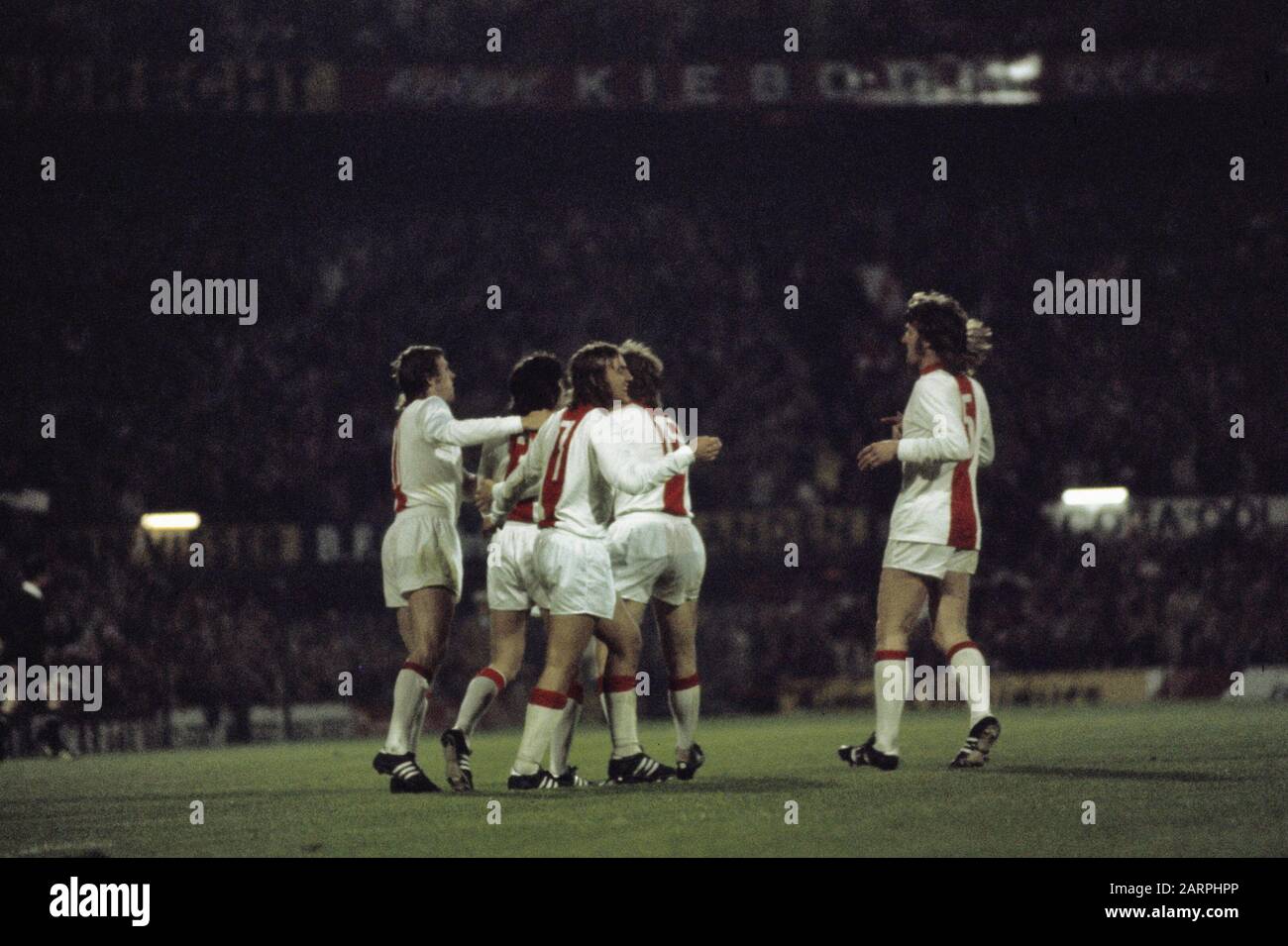 Finale Coppa europea i nello stadio Feijenoord: AJAX contro Inter Milan 2-0; Joy Ajax giocatori dopo gol; Foto Stock Finale Coppa europea i nello stadio Feijenoord: AJAX contro Inter Milan 2-0; Joy Ajax giocatori dopo gol; Foto Stock