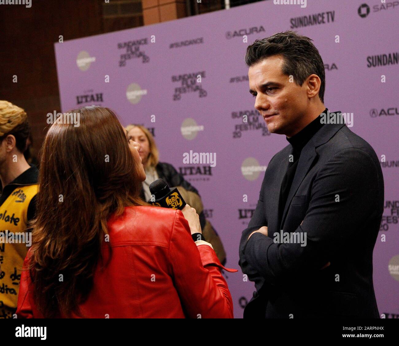 Park City, Utah, Stati Uniti. 28th Gen 2020. Wagner Moura agli arrivi di SERGIO Premiere al Sundance Film Festival 2020, Eccles Theatre Center, Park City, UT 28 gennaio 2020. Credit: Ja/Everett Collection/Alamy Live News Foto Stock