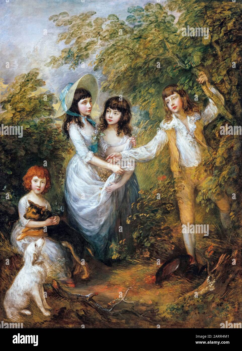 Thomas Gainsborough, The Marsham Children, ritratto dipinto, 1787 Foto Stock
