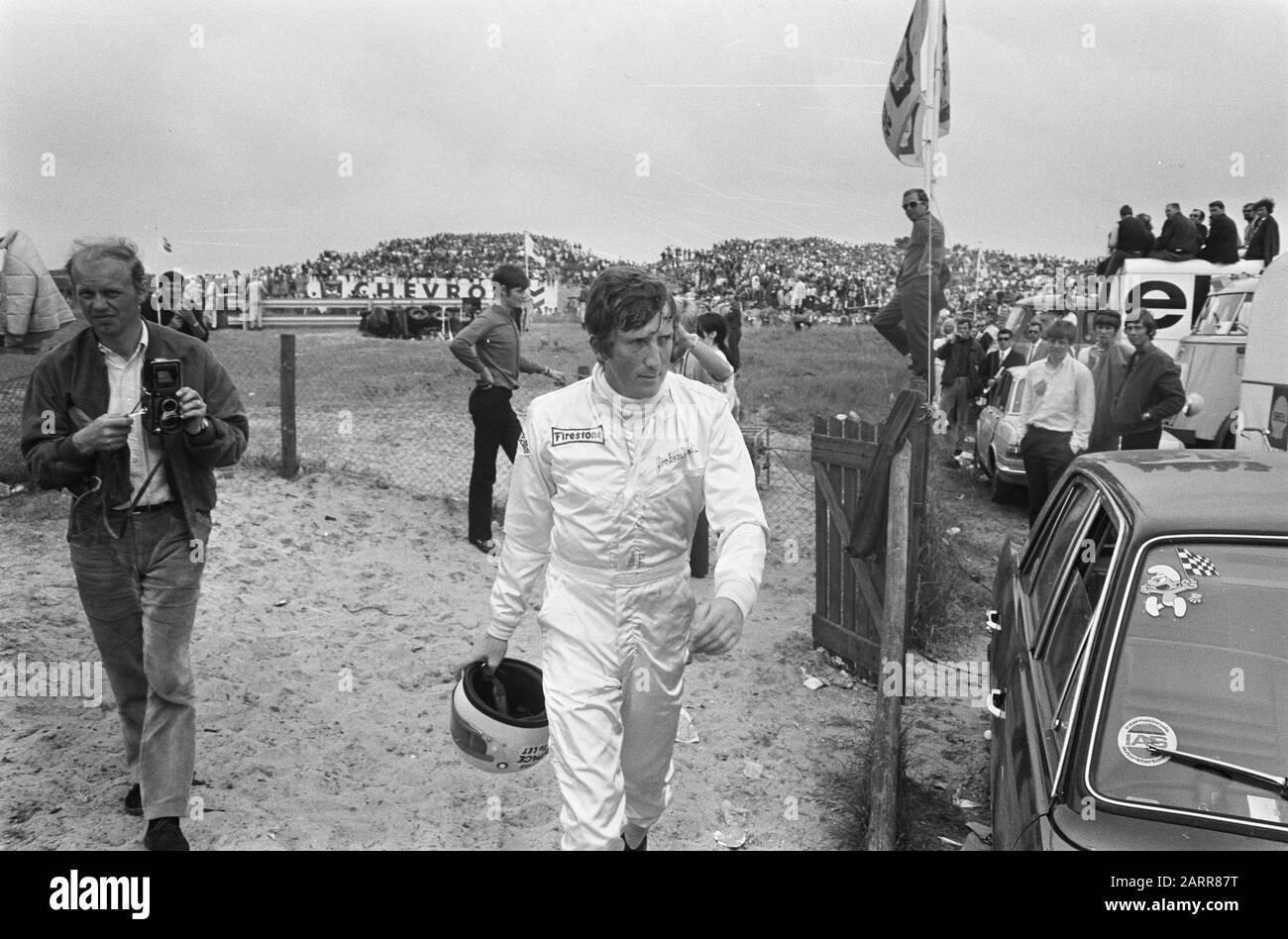 Jochen Rindt lascia la pista.; Foto Stock