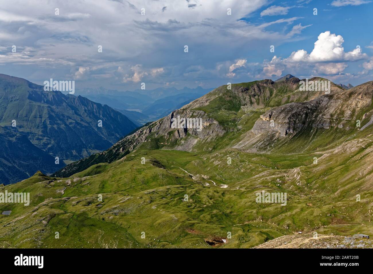 Vista panoramica sulle Alpi in Austria. Foto Stock