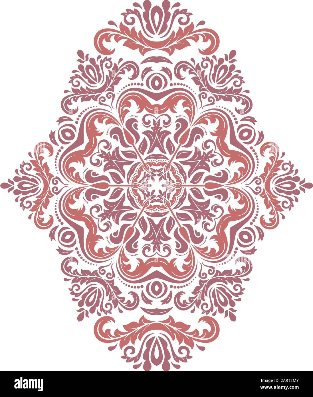 Vettore di damasco Orient Pattern Illustrazione Vettoriale