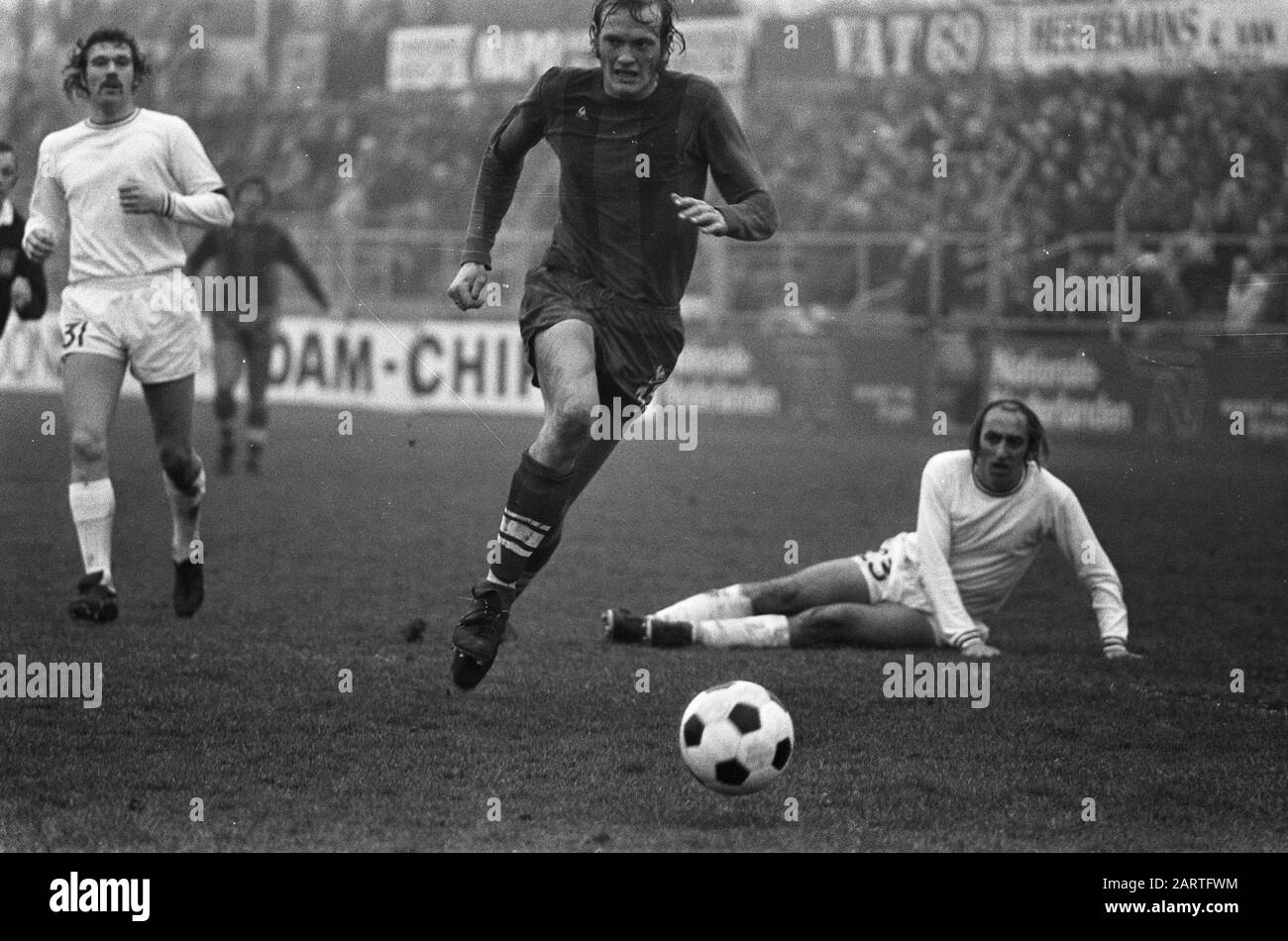 FC Haarlem-FC Utrecht Gamelmoment Data: 17 Febbraio 1974 Località: Haarlem, Noord-Holland Parole Chiave: Sport, calcio Foto Stock