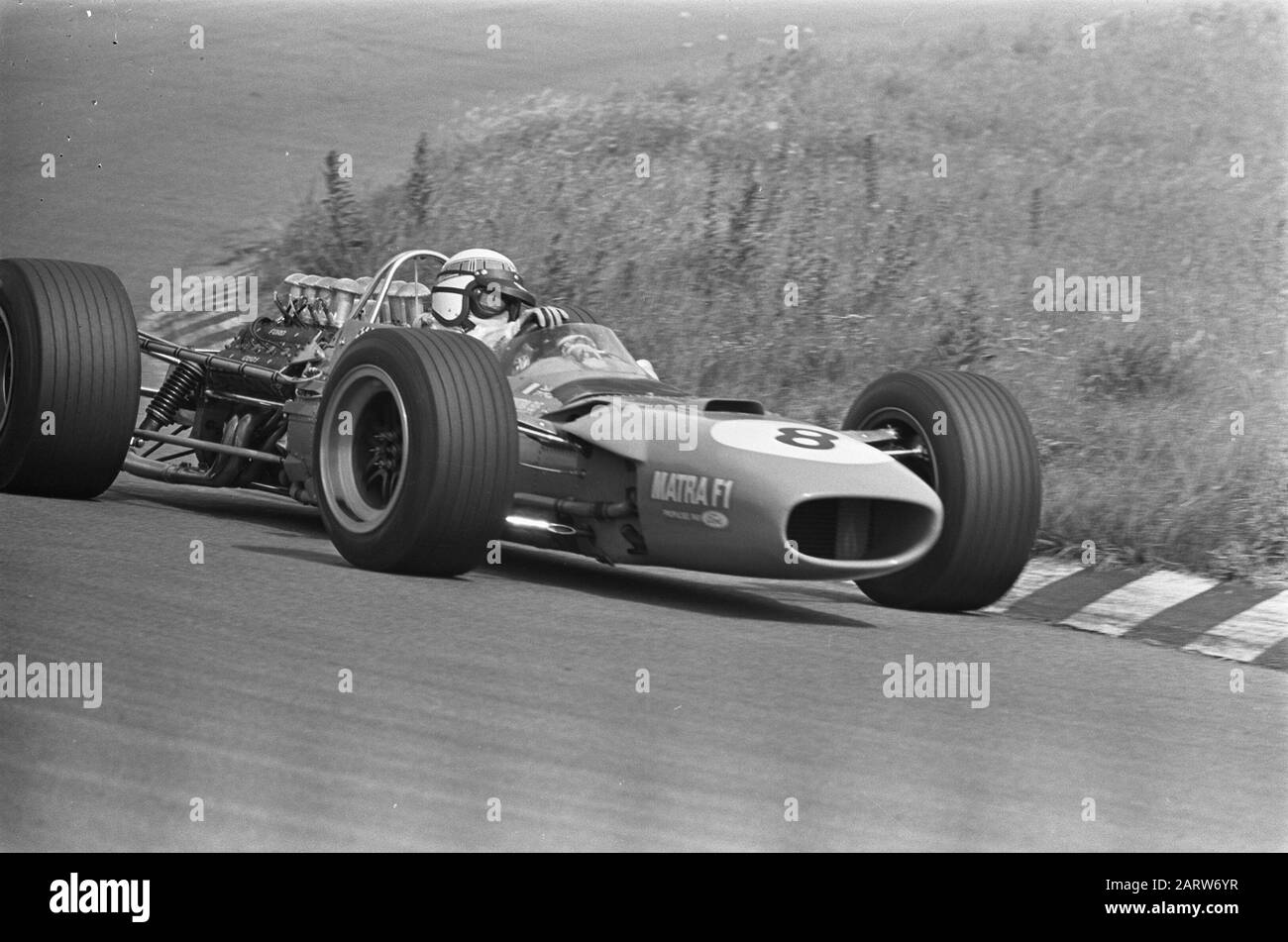 Gran Premio 68 Zandvoort. Numeri 15.17 Jackie Stewart, Numero 16 Dennis Hulme.; Foto Stock