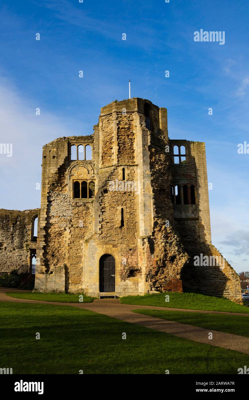 Rovine Del Castello Di Newark, Newark On Trent, Nottinghamshire, Inghilterra. Foto Stock