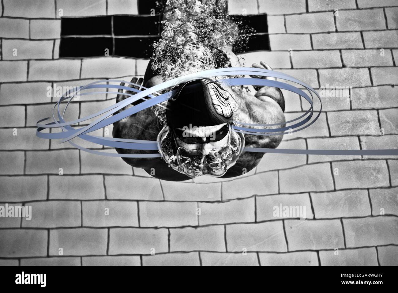 Immagine composita della linea grigia design Foto Stock