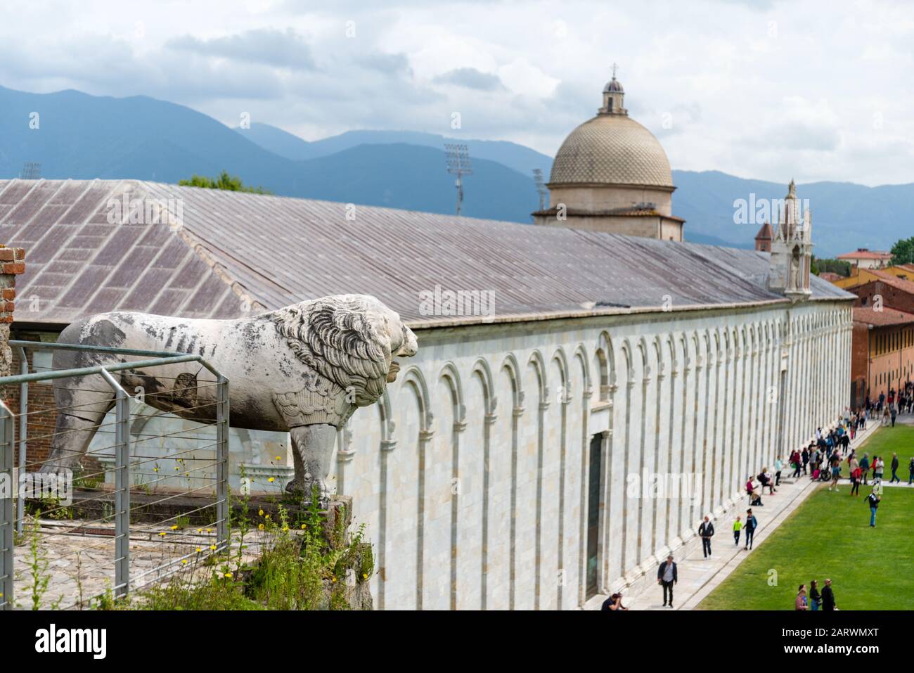 Camposanto Monumentale o Camposanto Vecchio fa parte del complesso architettonico d'arte medievale di Pisa. Foto Stock