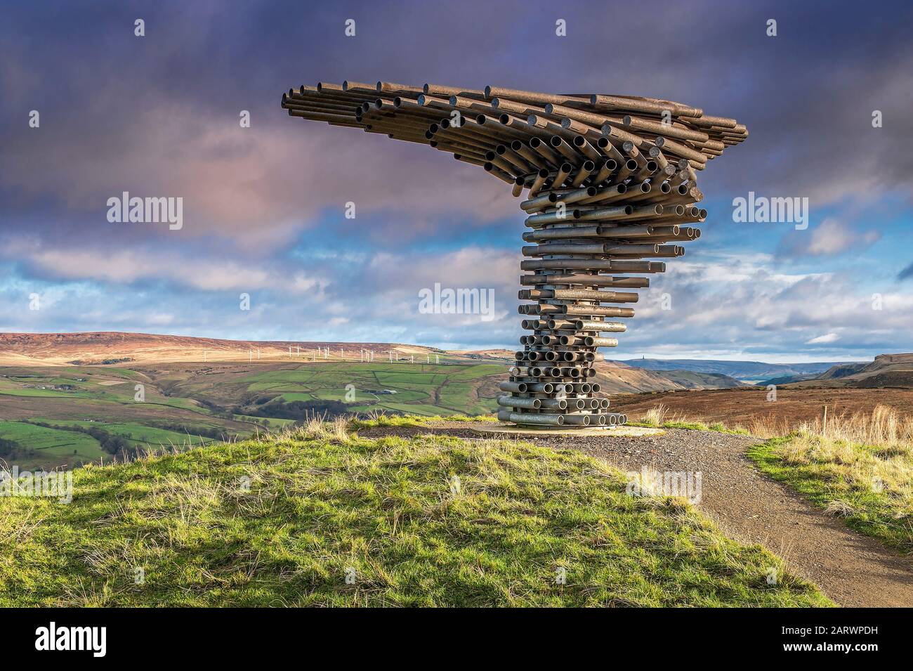 Il canto squilla Tree Panopticon, Crown Point, Burnley, Lancashire, Inghilterra, Regno Unito Foto Stock