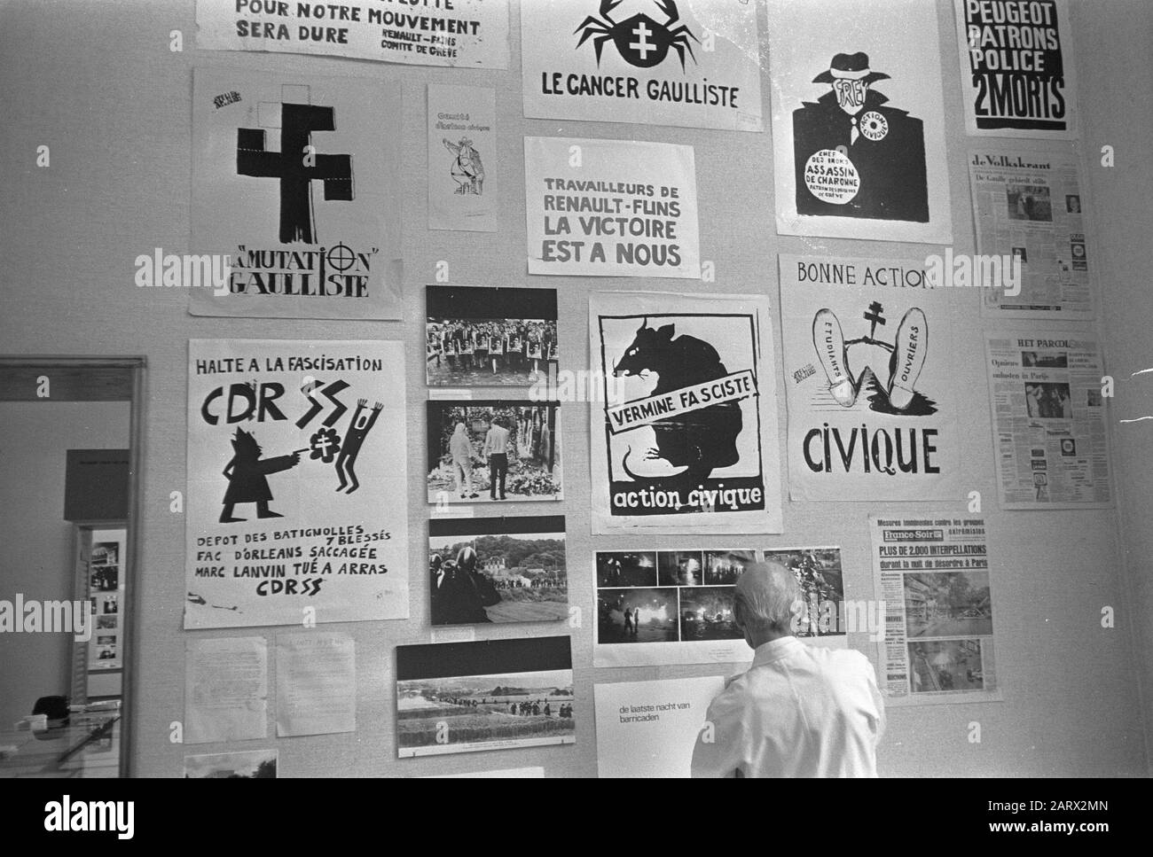 Mostra About May Revolution in France in Museum Fodor Date: 7 February 1969 Location: France Keywords: Museums, EXHIBITIONS Institution name: Fodor Foto Stock