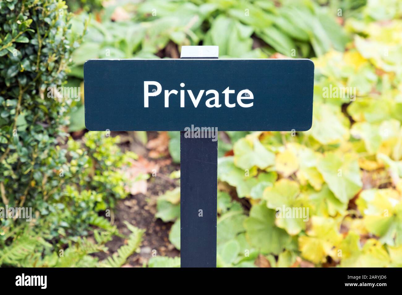 Segno privato Foto Stock