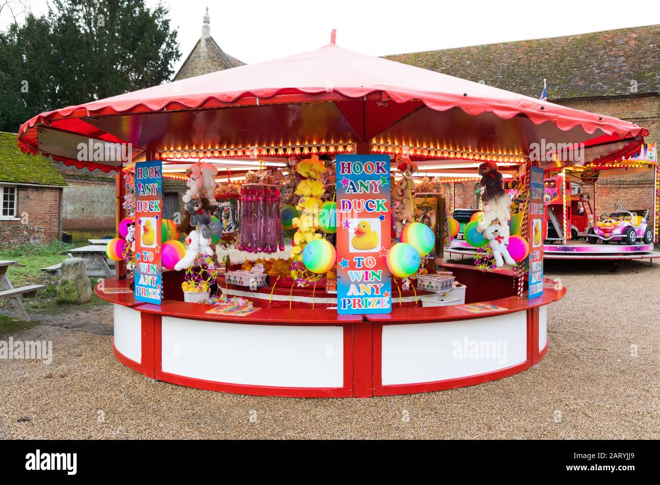 Gancio-a-duck fiera game Foto Stock