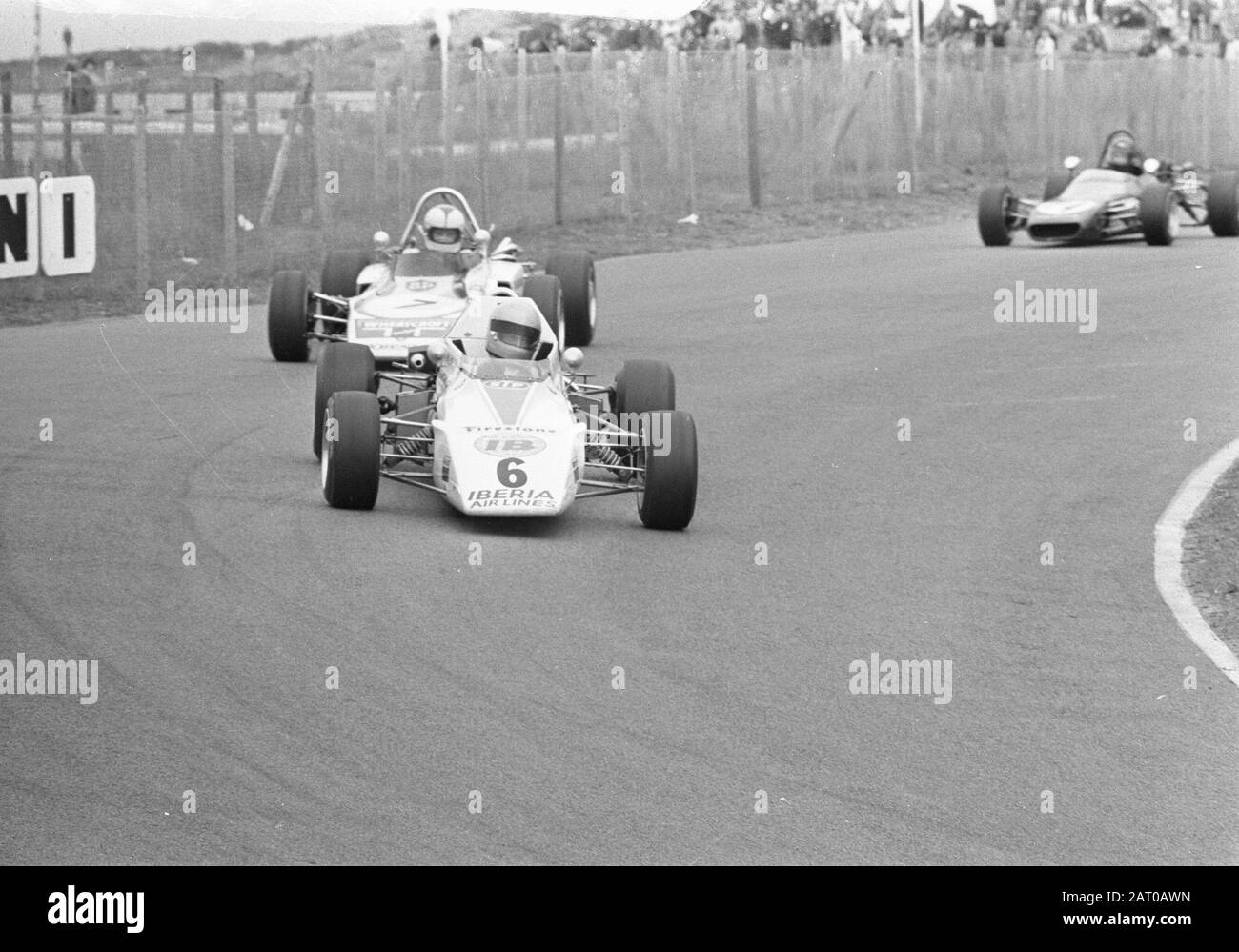 Formula III gara sul circuito di Zandvoort Tre auto da corsa Data: 30 aprile 1972 Località: Noord-Holland, Zandvoort Parole Chiave: Gare automobilistiche, auto da corsa Foto Stock