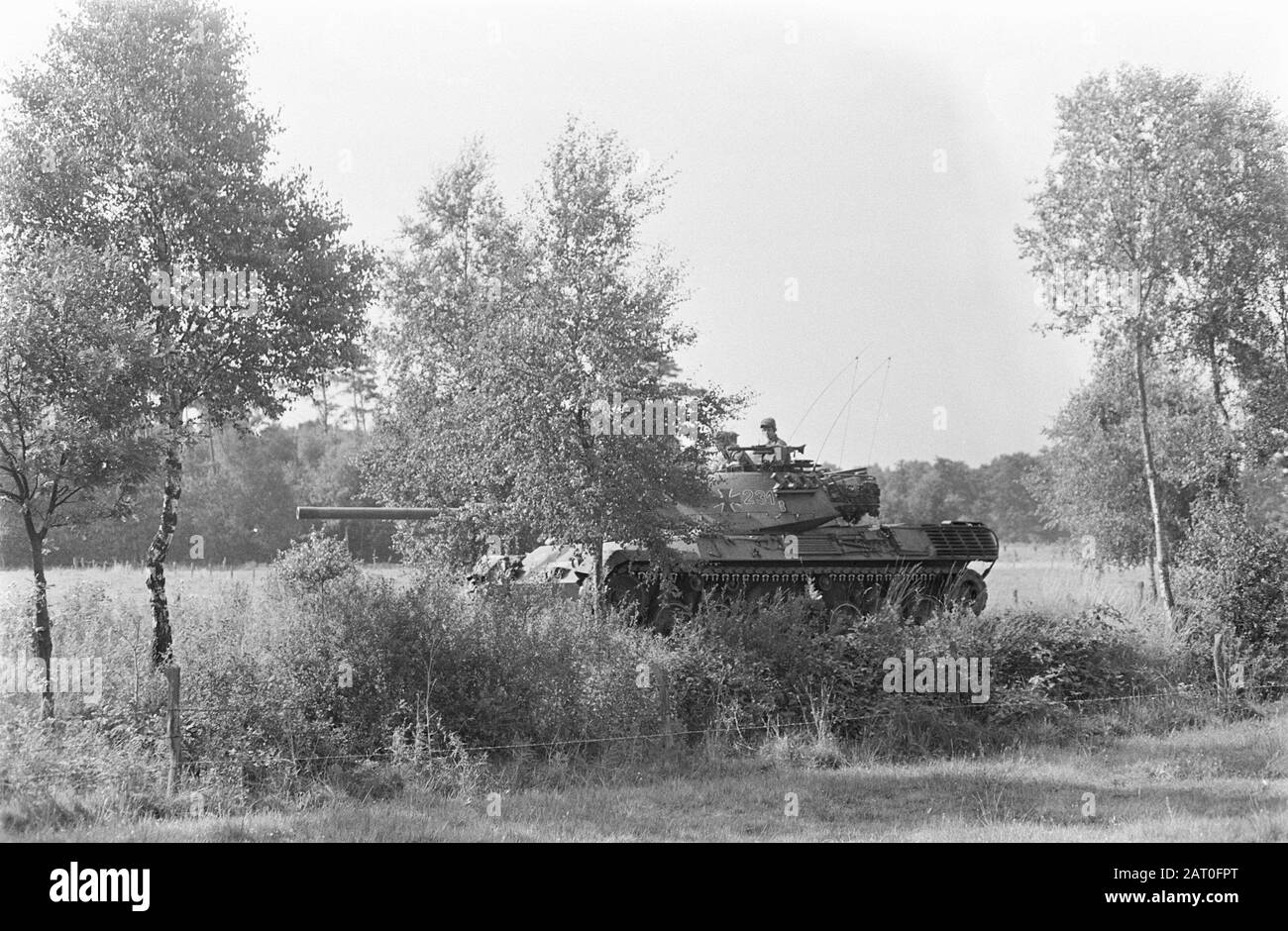 Esercito esercizio Re Gambiet in Germania auto blindata tedesca Data: 9 agosto 1968 luogo: Germania Parole Chiave: Esercitazioni dell'esercito, veicoli blindati Foto Stock