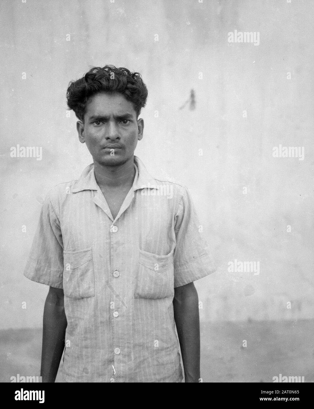 Indiani Britannici E Giapponesi In Prigione Di Glodok Un Prigioniero Britannico-Indiano Data: 18 Dicembre 1947 Posizione: Batavia, Indonesia, Jakarta, Indie Orientali Olandesi Foto Stock