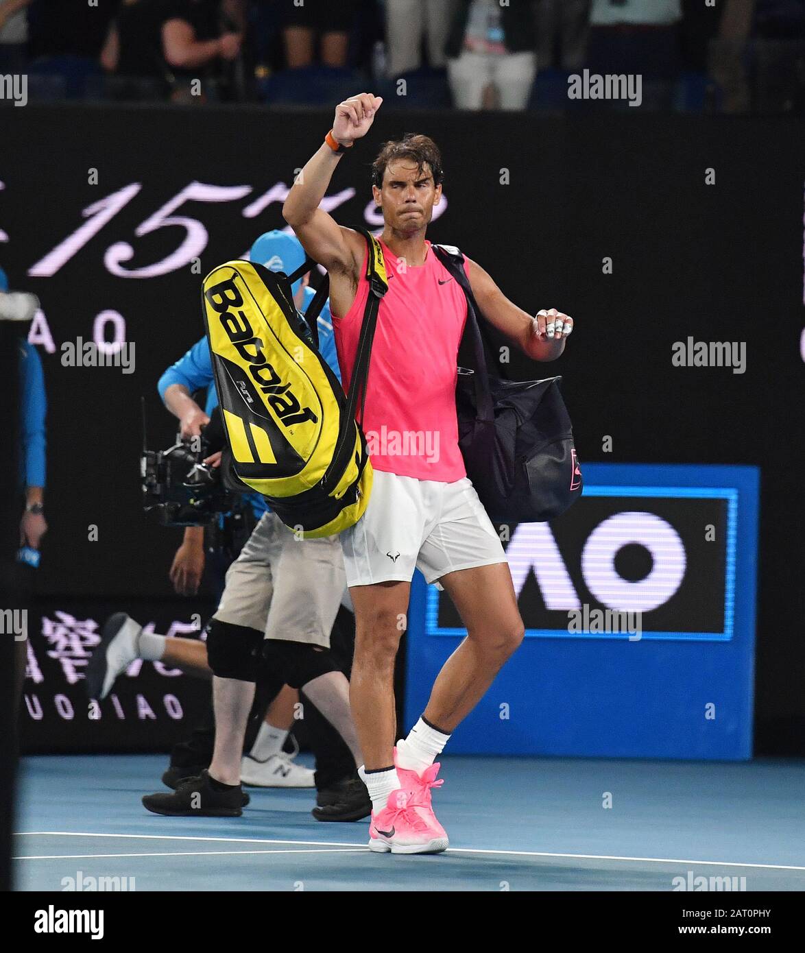 Melbourne, Australia. 29th Gen 2020. Melbourne Park Australian Open Day 10 29/01/20 Dominic Thiem (AUT) batte Rafa Nadal (ESP) in quarta finale in quattro set credito: Roger Parker/Alamy Live News Foto Stock