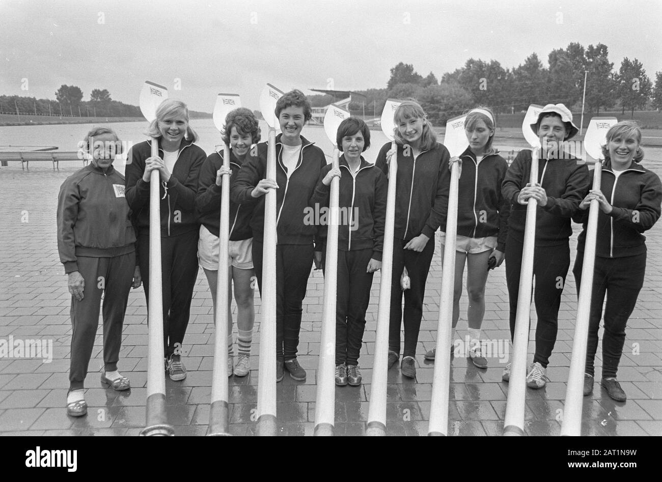 European Rowing Championships 1966, Ladies, the English Champions eights Data: 22 agosto 1966 Parole Chiave: Rowing Championships Foto Stock