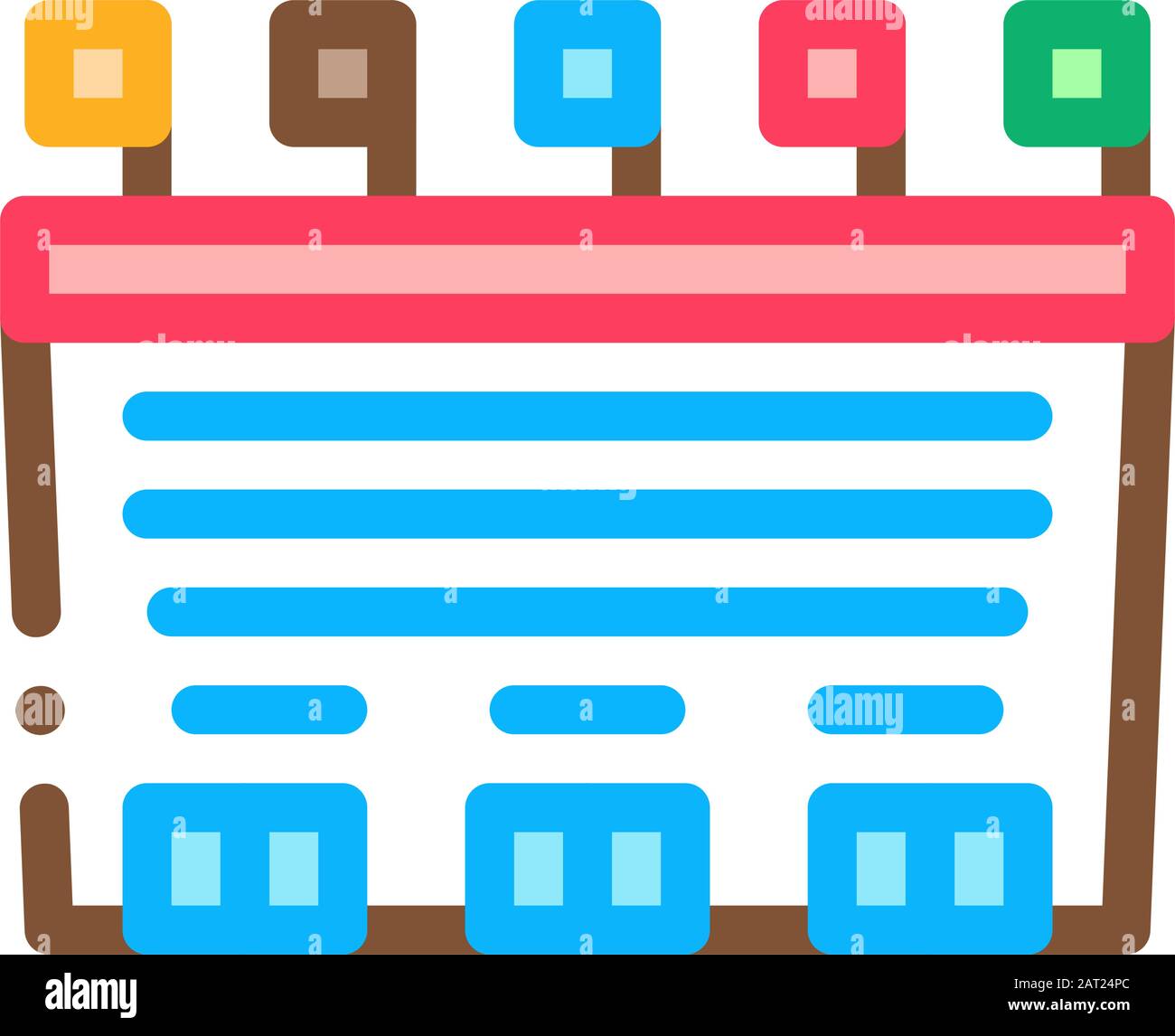 Campi Di Gioco Vista Dall'Alto Icona Vector Outline Illustration Illustrazione Vettoriale