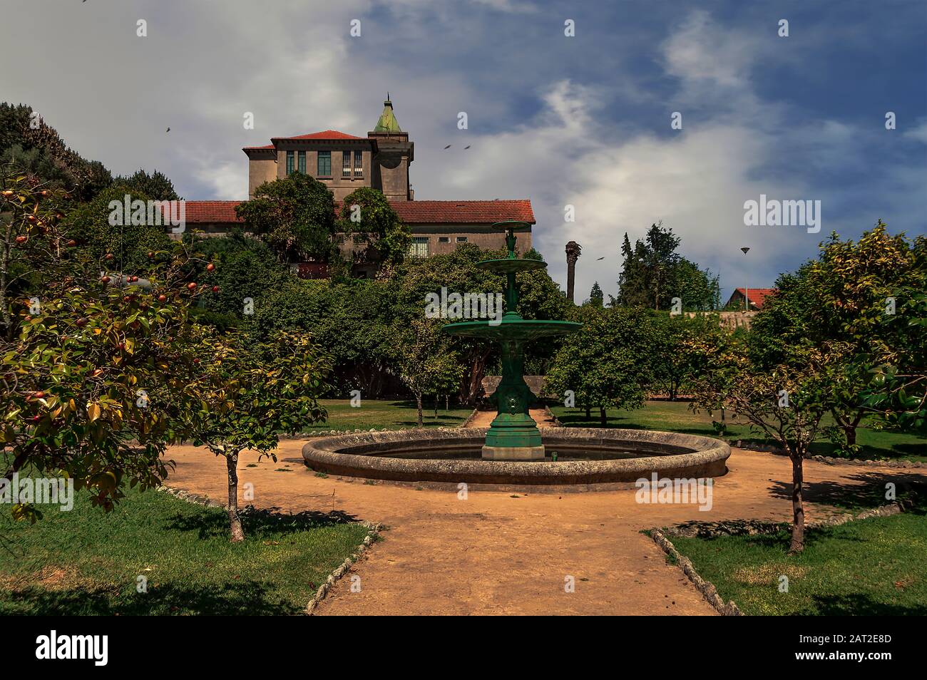 Parco di S. Roque da Lameira nella città di Porto, Portogallo. Ottimo per trascorrere una piacevole giornata in pace e tranquillità. Foto Stock