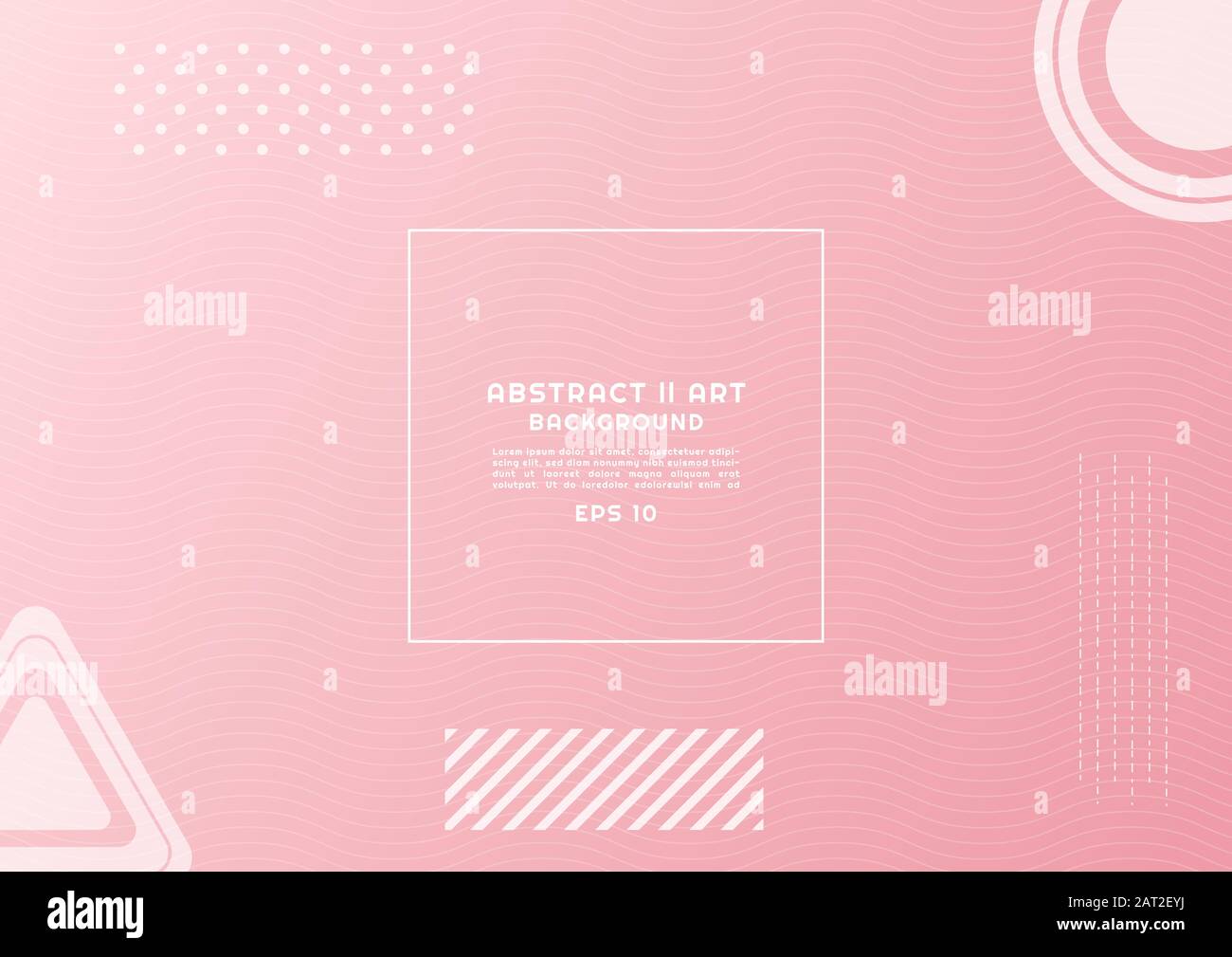 Colore pastello astratto sfondo forma geometrica disegno linea onda patttern sfondo. Illustrazione vettoriale Illustrazione Vettoriale