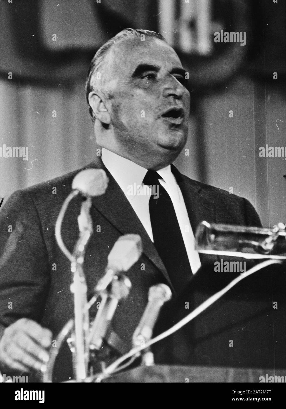 Georges Pompidou, candidato alle elezioni presidenziali, Francia Data: 29 aprile 1969 Località: Francia Parole Chiave: Nome Della Persona candidata: Pompidou, Georges Foto Stock