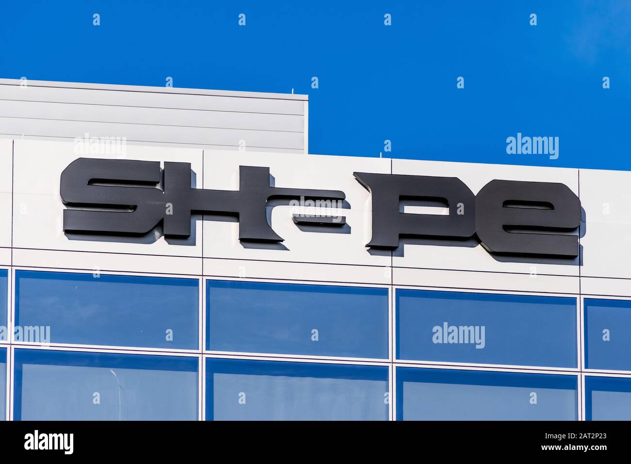 29 gennaio 2020 Santa Clara / CA / USA - sede Centrale Di Shape Security a Silicon Valley; Shape Security è un'azienda di cybersecurity e startup unicorn; F5 Foto Stock