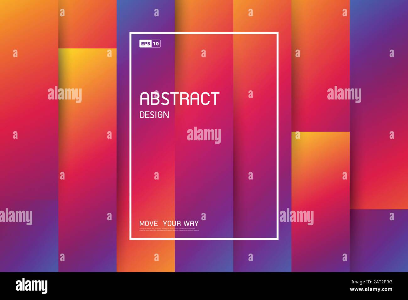 Linea astratta alla moda di sfondo colorato a livello di strisce. Da utilizzare per annunci, poster, grafica, progettazione di modelli, stampa. Illustrazione vettoriale eps10 Illustrazione Vettoriale