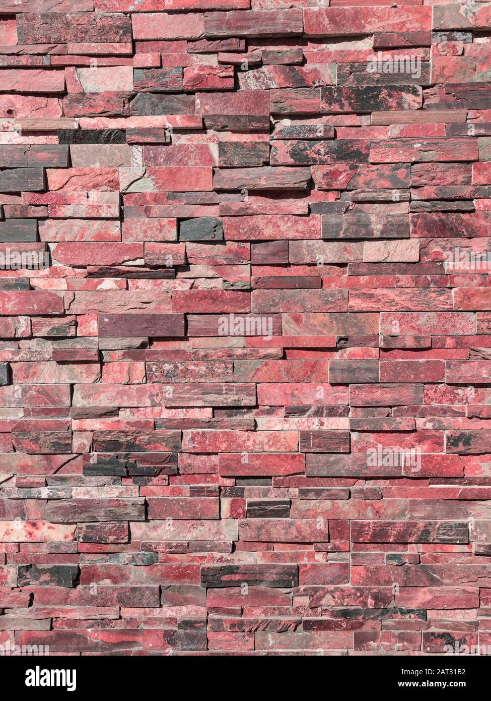 Design di moderno muro in pietra per lo sfondo Foto Stock