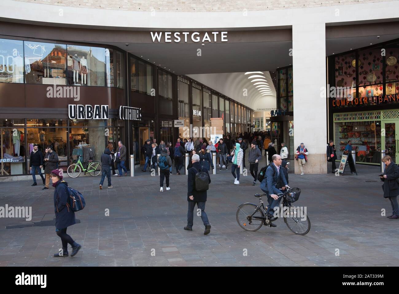 Il centro commerciale Westgate di Oxford, Regno Unito Foto Stock