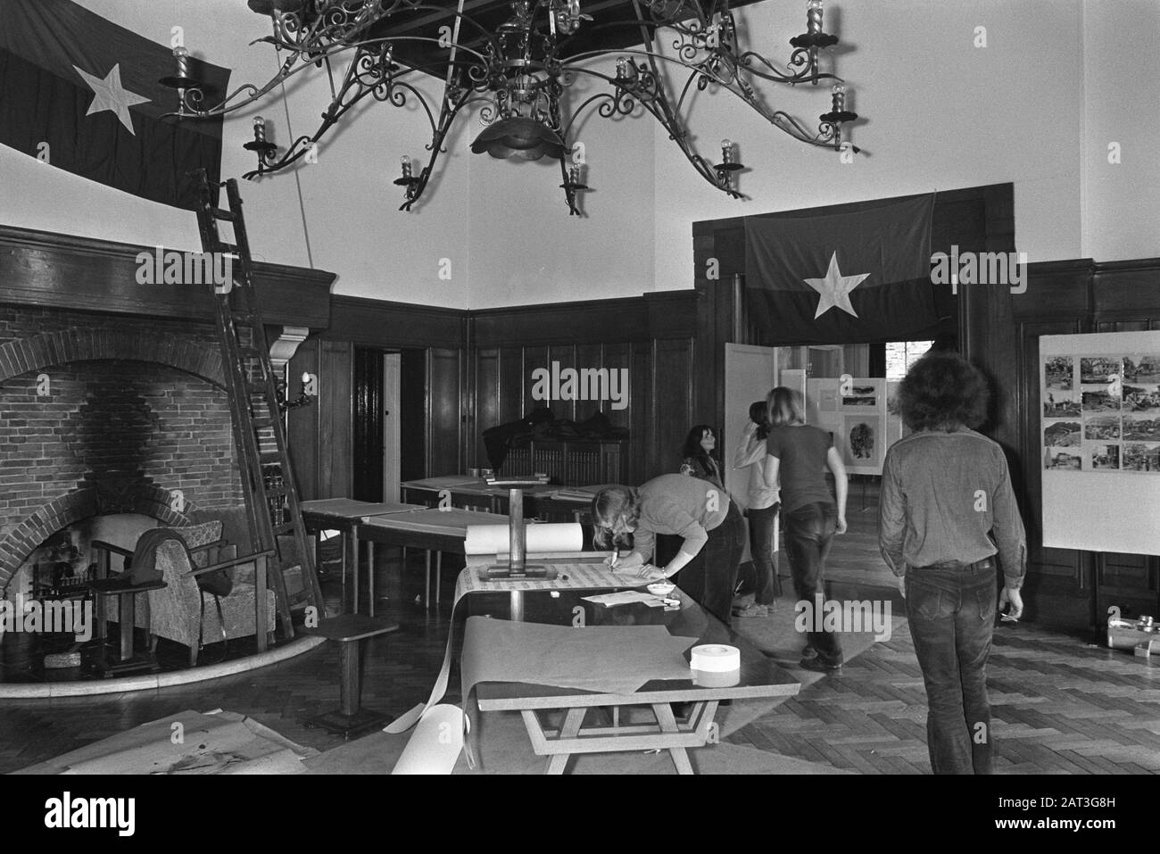 Holland Festival per il Vietnam, panoramica mostra Data: 27 aprile 1973 Parole Chiave: Fessions, panoramiche, mostre Foto Stock