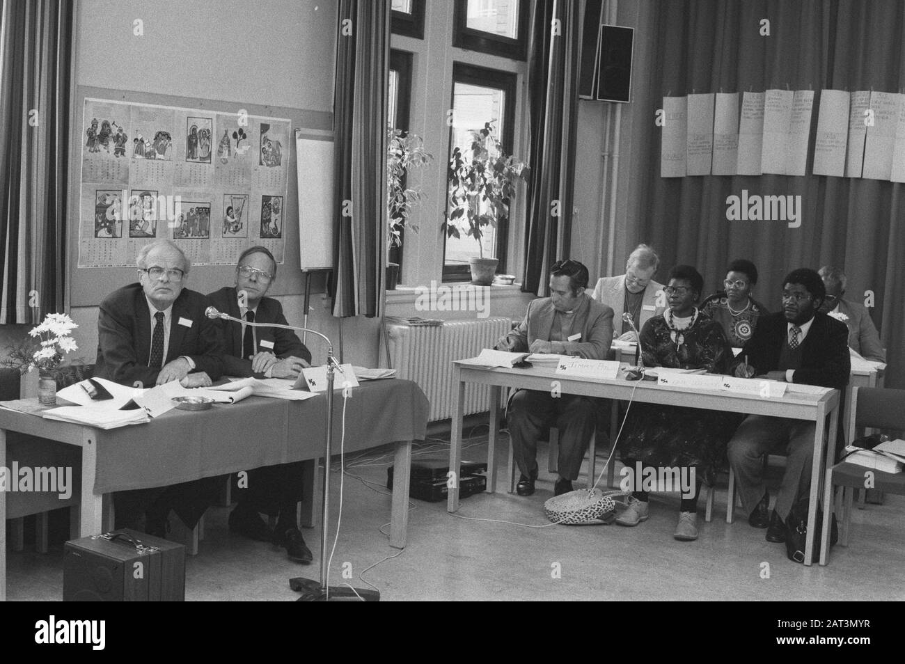 Udienza Consiglio delle Chiese sulla Namibia Data: 22 aprile 1986 Parole Chiave: Audizioni Foto Stock
