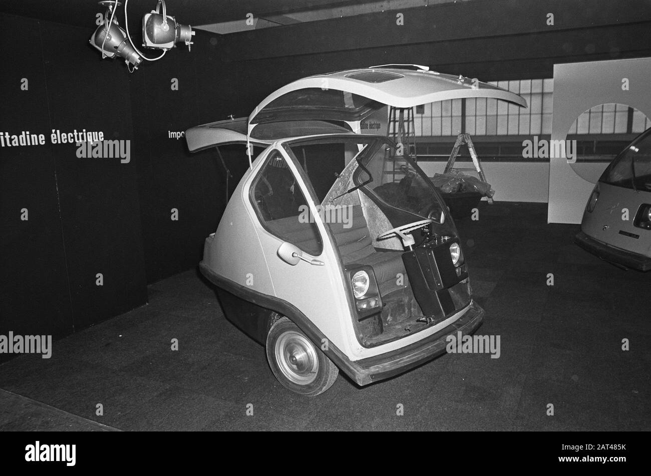 Configurazione della Passenger CAR RAI 73, electro-car Data: 5 febbraio 1973 Località: Amsterdam, Noord-Holland Parole Chiave: Cars Nome Impostazioni: Rai Foto Stock