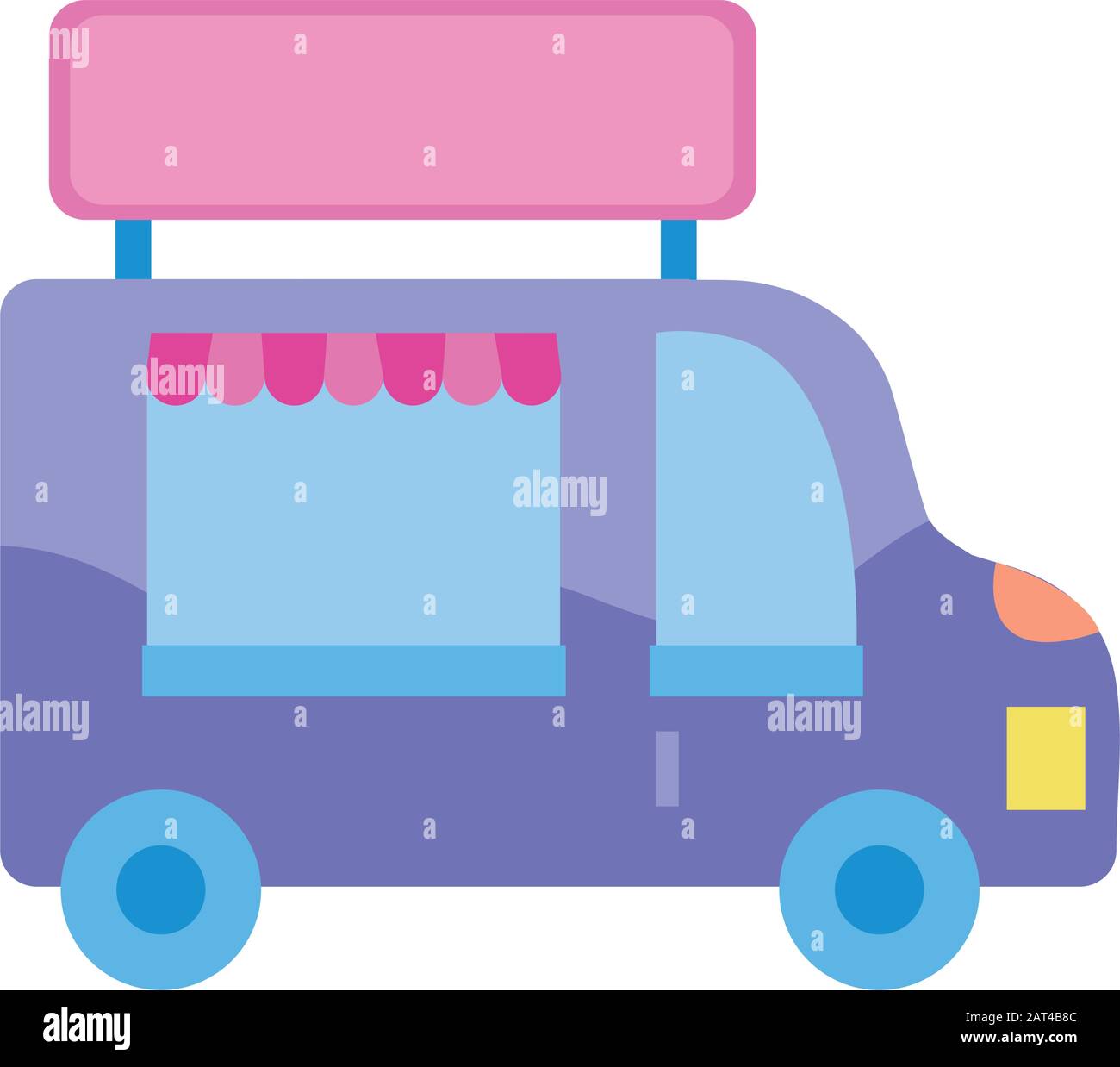 icona di un furgone isolato per lo shopping Illustrazione Vettoriale