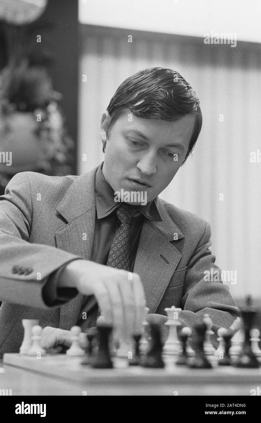 Torneo Di Scacchi Interpolis: Karpov, Chiuso Data: 27 Ottobre 1986 Parole Chiave: Scacchi Nome Personale: Karpov, Anatoli Foto Stock